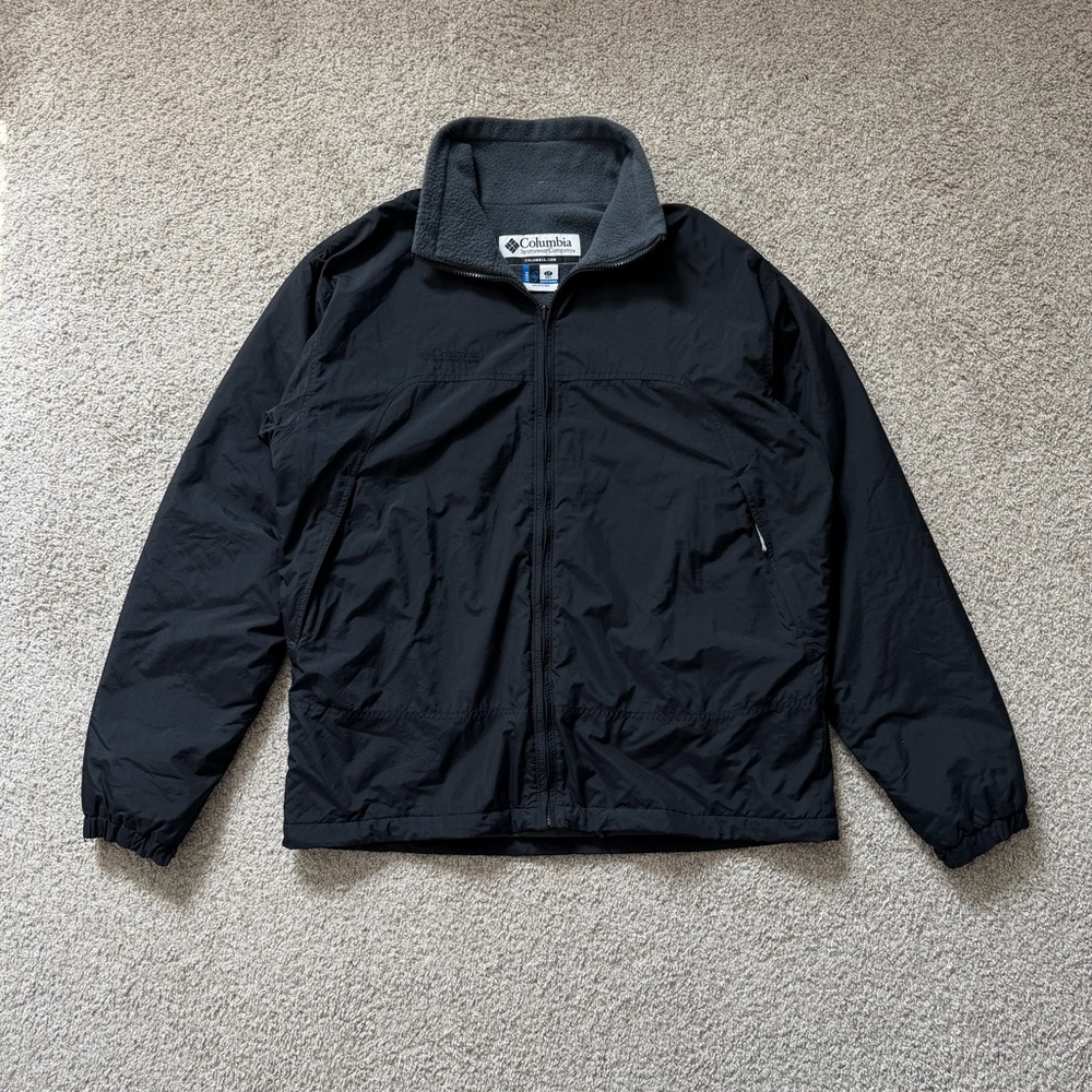 Columbia Core Interchange LT Black Fleece Lined Jacket Mens Large Tall